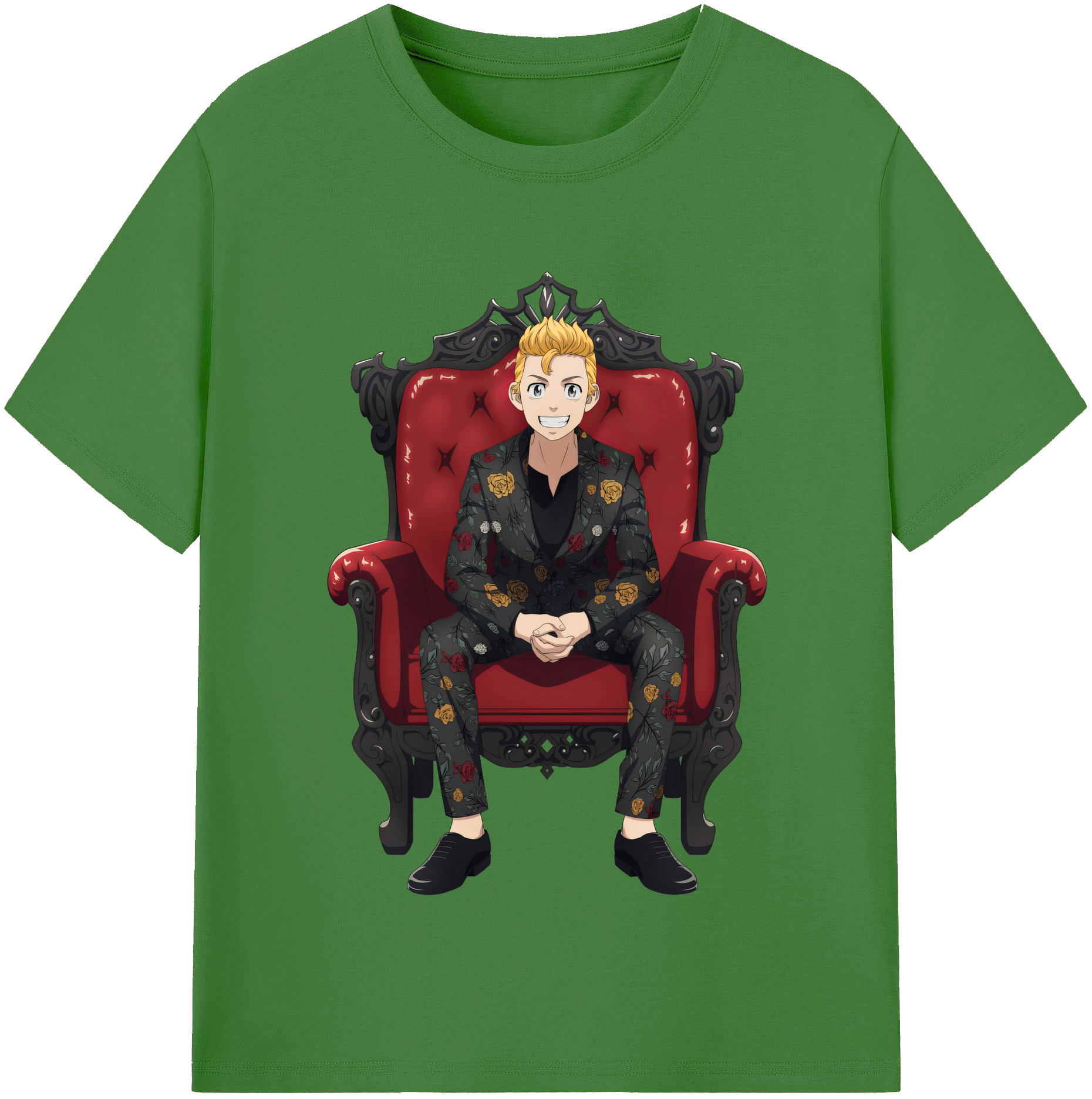 （画像用） 東京リベンジャーズ Tokyo Revengers レディースカジュアルプリントTシャツ（綿100％）